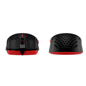 HyperX Pulsefire Haste Black-Red Gaming Mouse showing both front and back sides